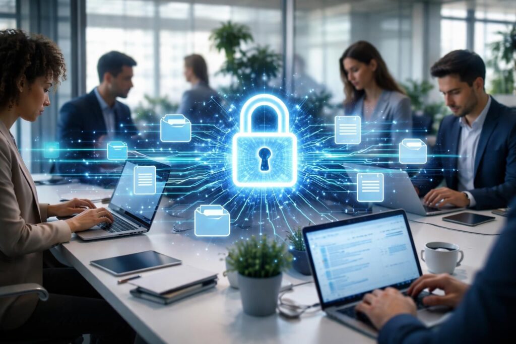 découvrez les meilleures pratiques pour sécuriser les échanges de fichiers internes et protéger les données sensibles au sein de votre entreprise.