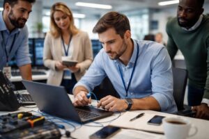 découvrez comment diagnostiquer efficacement une panne informatique en entreprise grâce à des méthodes simples et pratiques pour minimiser les temps d'arrêt et optimiser la productivité.