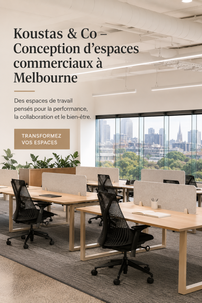 Intérieur commercial chaleureux à Melbourne, bien éclairé et accueillant.
