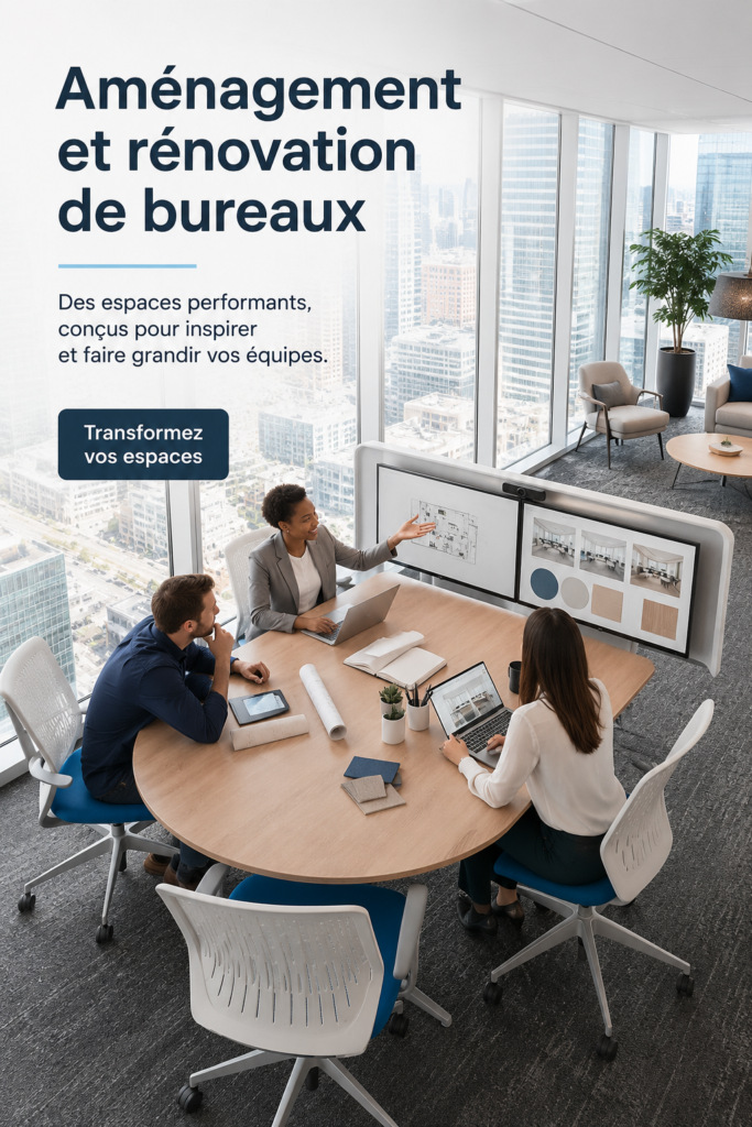 Bureau moderne bien aménagé avec élégance et fonctionnalité