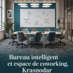 Bureau moderne et lumineux dans un espace de coworking à Krasnodar