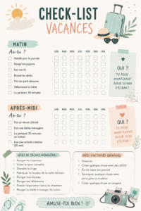 Checkliste pour un usage d'écran sain et équilibré.