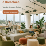 Vue extérieure de Cloudworks à Barcelone, un espace de coworking moderne et accueillant.