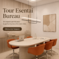 Vue de l'Esentai Tower, un espace de travail moderne et inspirant.