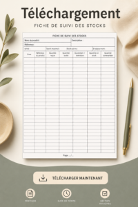 Modèle de fiche de gestion de stock pour un suivi efficace