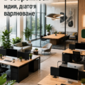 Un bureau moderne avec un design épuré et fonctionnel