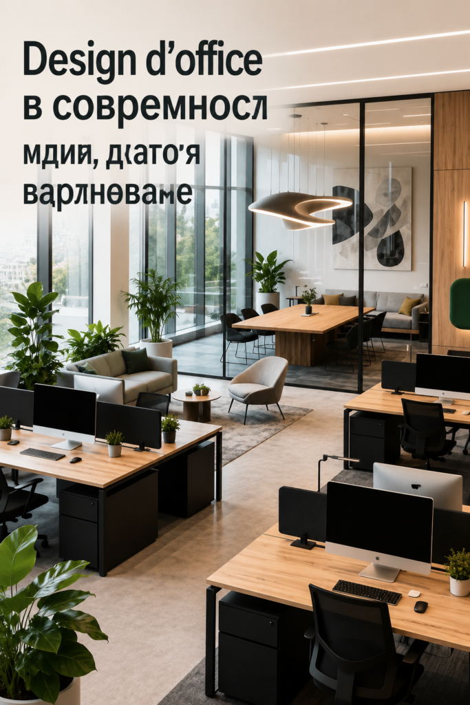 Un bureau moderne avec un design épuré et fonctionnel