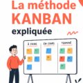 Tableau Kanban coloré avec des post-it pour organiser les tâches
