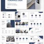 Exemple de modèles PowerPoint tendance pour 2024 avec un design moderne