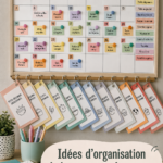 Un bureau bien organisé avec des accessoires stylés et pratiques