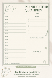 Image du planner Megan Vlt, un outil d'organisation pratique et esthétique.