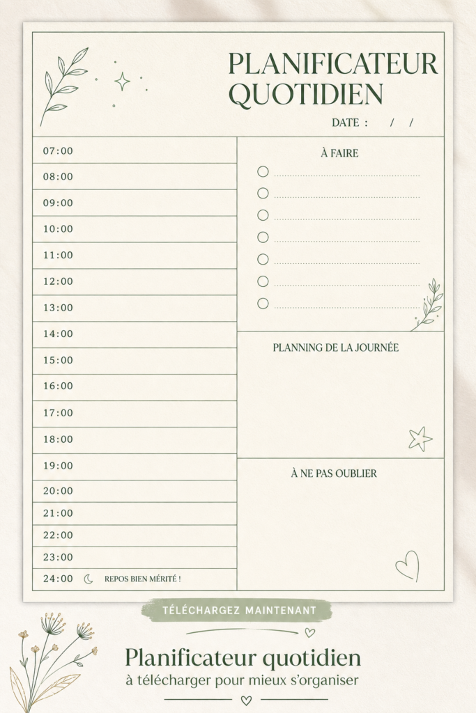 Image du planner Megan Vlt, un outil d'organisation pratique et esthétique.