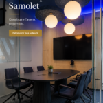Siège social du groupe Samolet, architecture moderne et design inspirant.