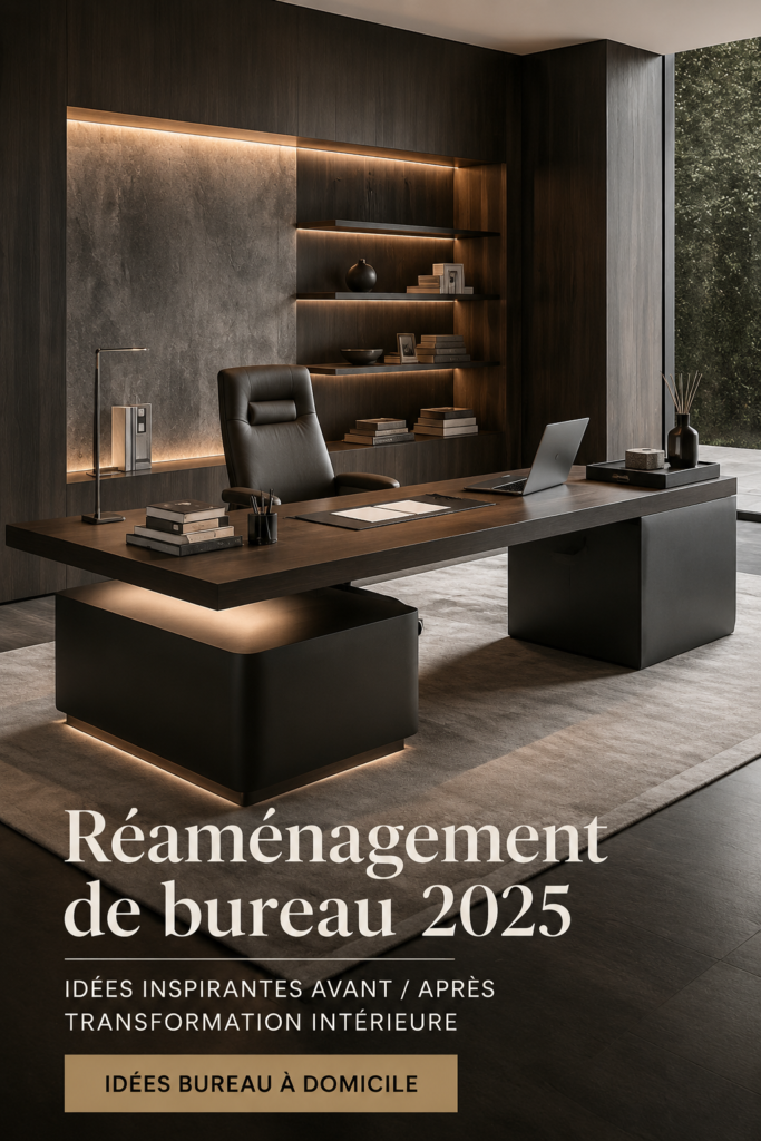 Un bureau à la maison modernisé avec des éléments de décoration inspirants