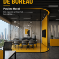 Bureau moderne et épuré aménagé de façon pratique pour travailler avec confort