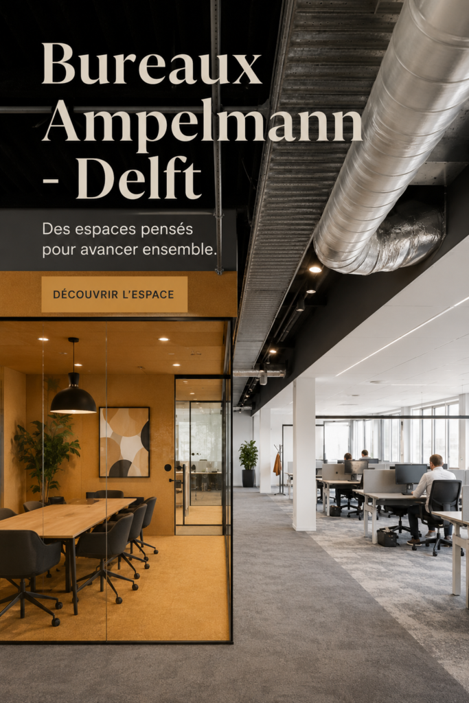 Bureau moderne Ampelmann à Delft, mettant en avant un design inspirant et fonctionnel.