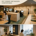 Bureau d'Airbnb à Tokyo, un espace chaleureux et inspirant pour travailler