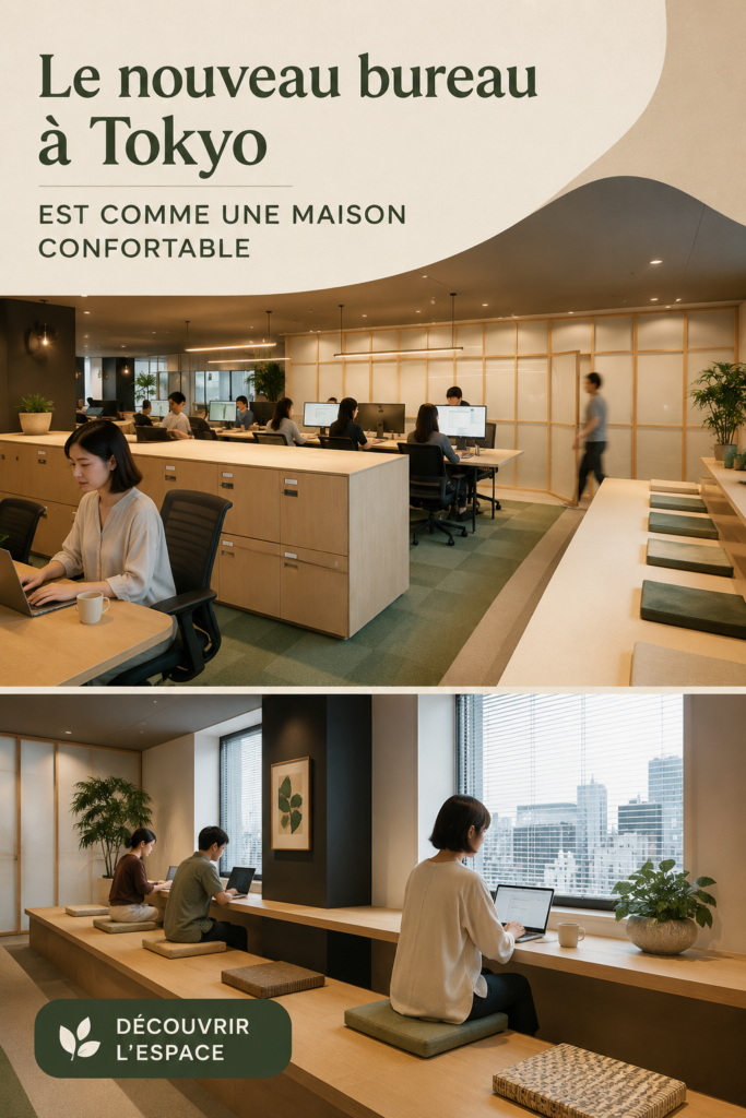 Bureau d'Airbnb à Tokyo, un espace chaleureux et inspirant pour travailler
