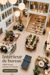 Bureau moderne de H&M à Stockholm avec un espace créatif inspirant.