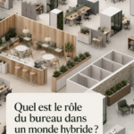 Bureau moderne et ergonomique adapté au travail hybride