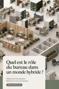Bureau moderne et ergonomique adapté au travail hybride