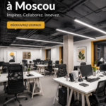 Bureaux modernes d'Innova à Moscou, mélange de design et de fonctionnalité.