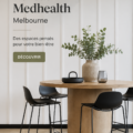 Bureaux modernes de Medhealth à Melbourne avec des espaces lumineux et ouverts