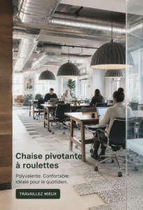 Chaise pivotante STUA au design moderne dans un bureau élégant