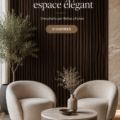 Chaises modernes élégantes dans un salon stylisé