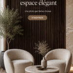 Chaises modernes élégantes dans un salon stylisé