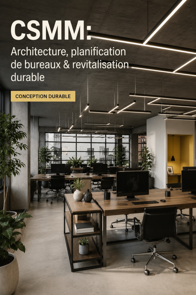Bureau moderne et durable conçu par CSMM