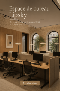 Espace de travail moderne inspiré du projet Lipsky par Bezmirno Architects, avec un design aéré et des matières naturelles