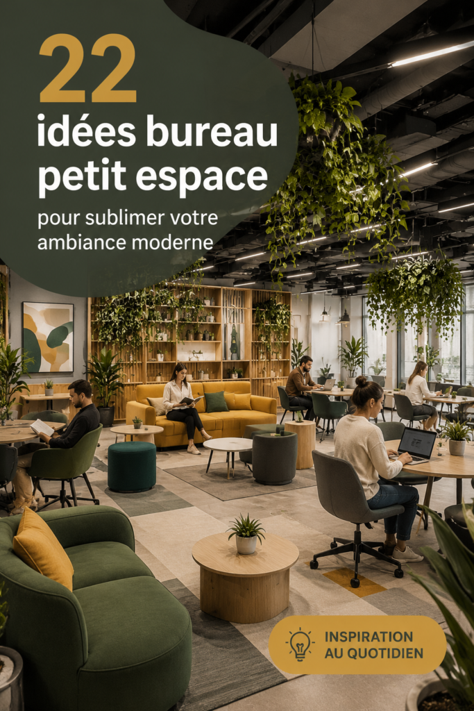 Un bureau moderne et chic avec une décoration élégante.