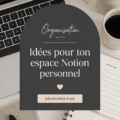 Espace Notion bien organisé avec des couleurs et des icônes inspirantes