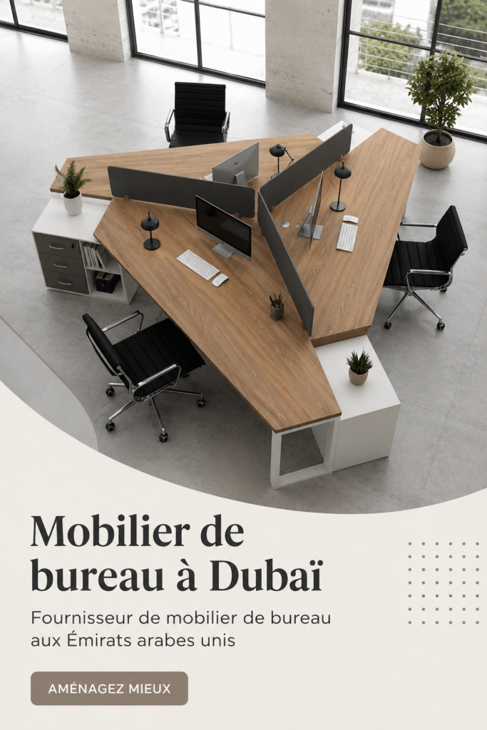 Un espace de bureau moderne avec du mobilier élégant à Dubaï