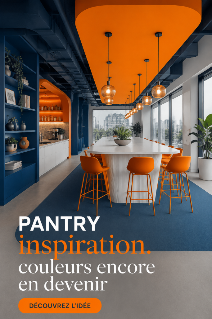 Une pantry colorée avec des étagères bien organisées