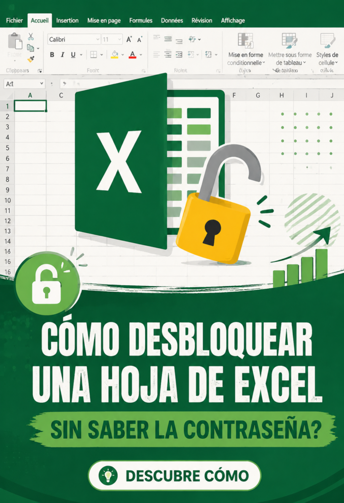 Encadré montrant comment débloquer une feuille Excel sans mot de passe