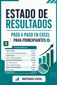 Un état de résultats dans Excel avec des graphiques et données claires.