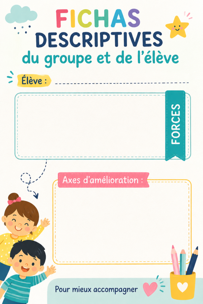 Fiches descriptives sur un bureau avec des outils de gestion d'équipe