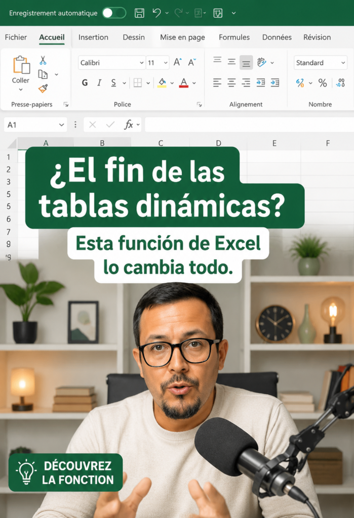 Capture d'écran de la nouvelle fonctionnalité d'Excel qui remplace les tableaux dynamiques