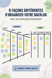 Femme organisant son backlog sur un ordinateur, symbolisant la productivité et l'organisation.