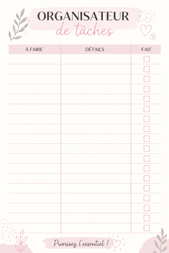 Femme utilisant un planner pour organiser ses tâches quotidiennes