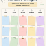 Capture d'écran d'un tablero Kanban en ligne avec des tâches organisées.
