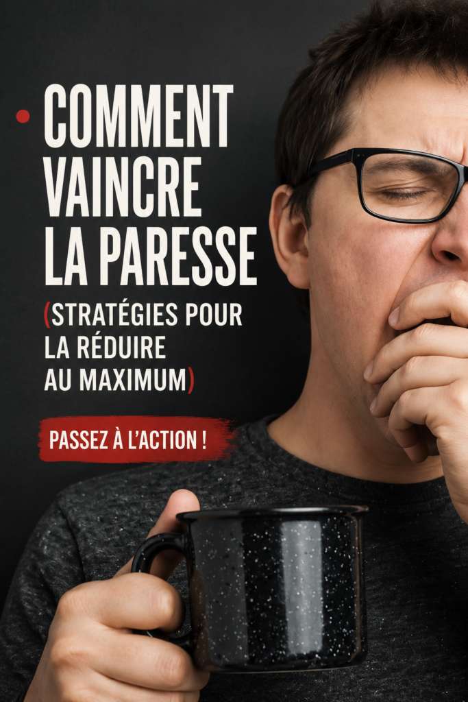 Une femme souriante en train de travailler dans un environnement organisé, symbolisant la lutte contre la paresse.