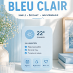 Exemple de widgets sur un écran d'accueil de smartphone, affichant la météo et les tâches à faire.