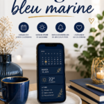 Un écran d'accueil avec différents widgets affichant des informations utiles
