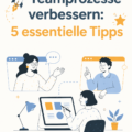 Femme souriante présentant des graphiques de productivité en équipe
