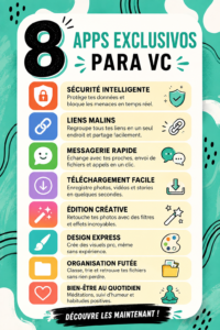 Personne consultant des applications de productivité sur un smartphone dans un bureau.