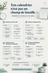 Femme utilisant un calendrier pour organiser son emploi du temps professionnel