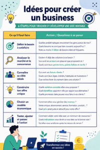 Une femme souriante travaillant sur son ordinateur, entourée d'outils de productivité pour créer son entreprise.